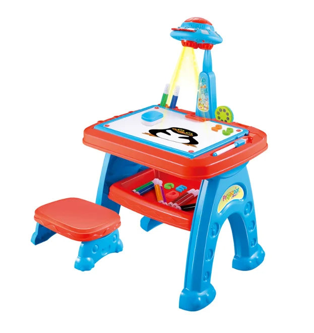 Planche à dessin avec lumière LED intégrée