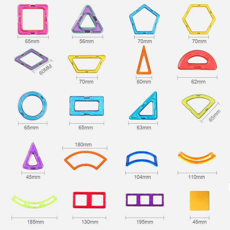 Blocs magnétiques de construction grande taille