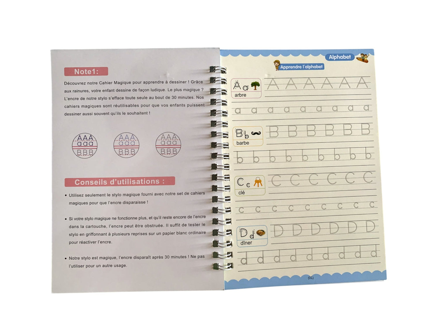 Alphaboum - Packs de cahiers  d'exercices apprentissage préscolaire langue française