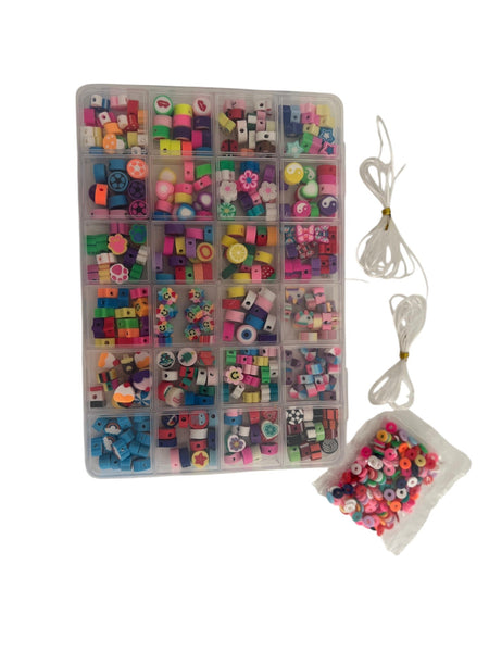 Ensemble de perles en argile polymère