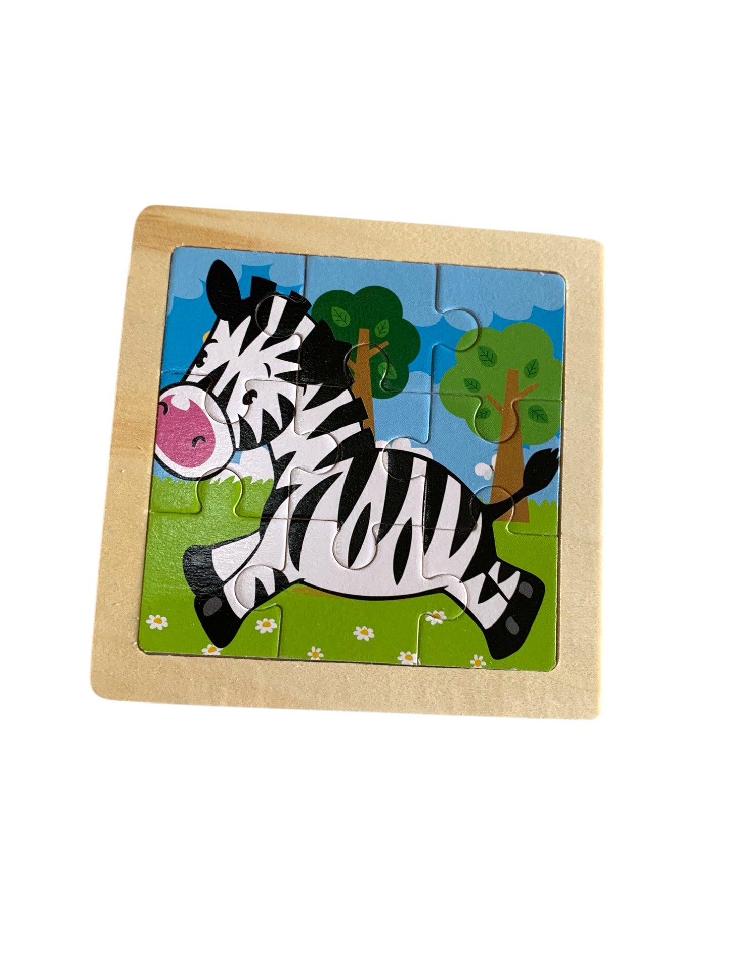 Puzzle en bois motifs rigolos