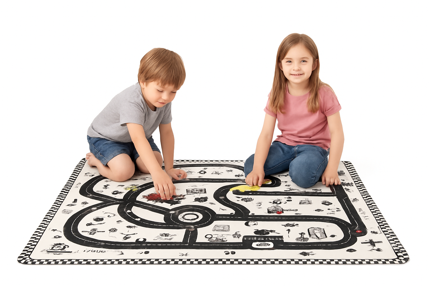 CityRide Tapis de Route Enfants 130x100 cm Kidzou