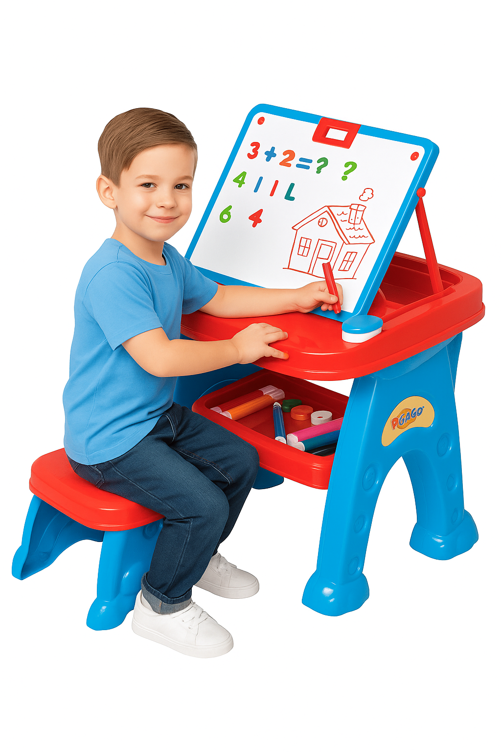 Planche à dessin avec lumière LED intégrée