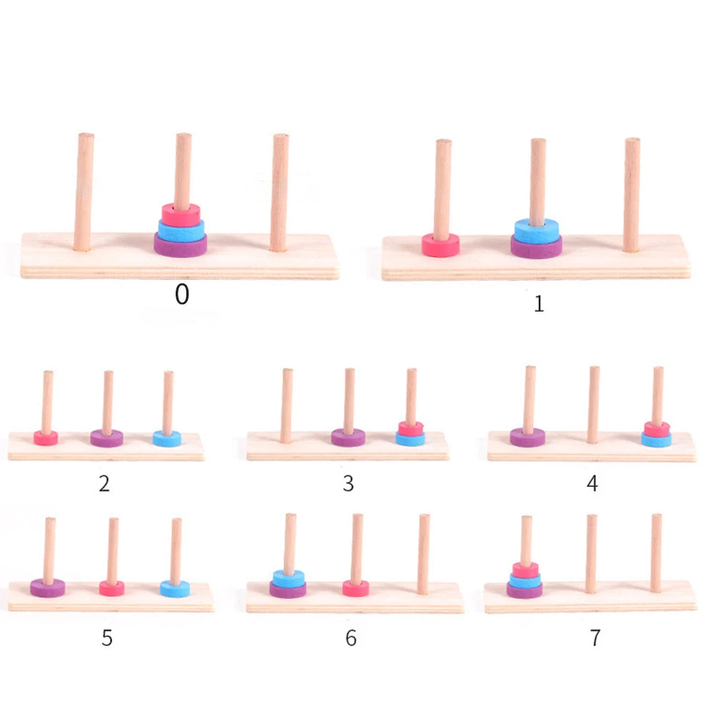 Tour Arc-en-Ciel et Formes Géométriques en Bois – Jouet Éducatif Montessori