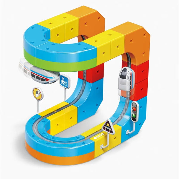 Circuit de Train Magnétique 3D – Jeu de Construction Éducatif pour Enfants