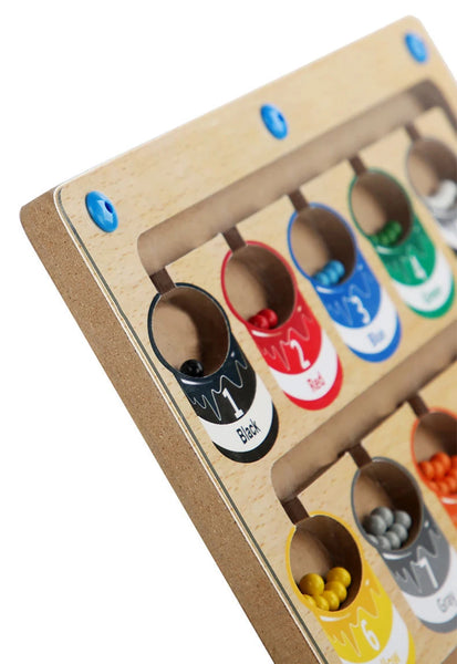 Jeu Éducatif en Bois – Tableau Magnétique de Tri des Couleurs et des Nombres