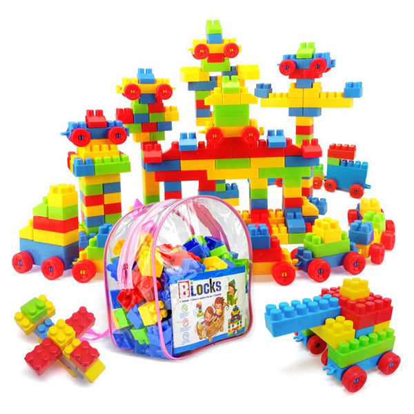 Jeu de Blocs de Construction Géants pour Enfants – 130 pièces colorées avec sac de rangement