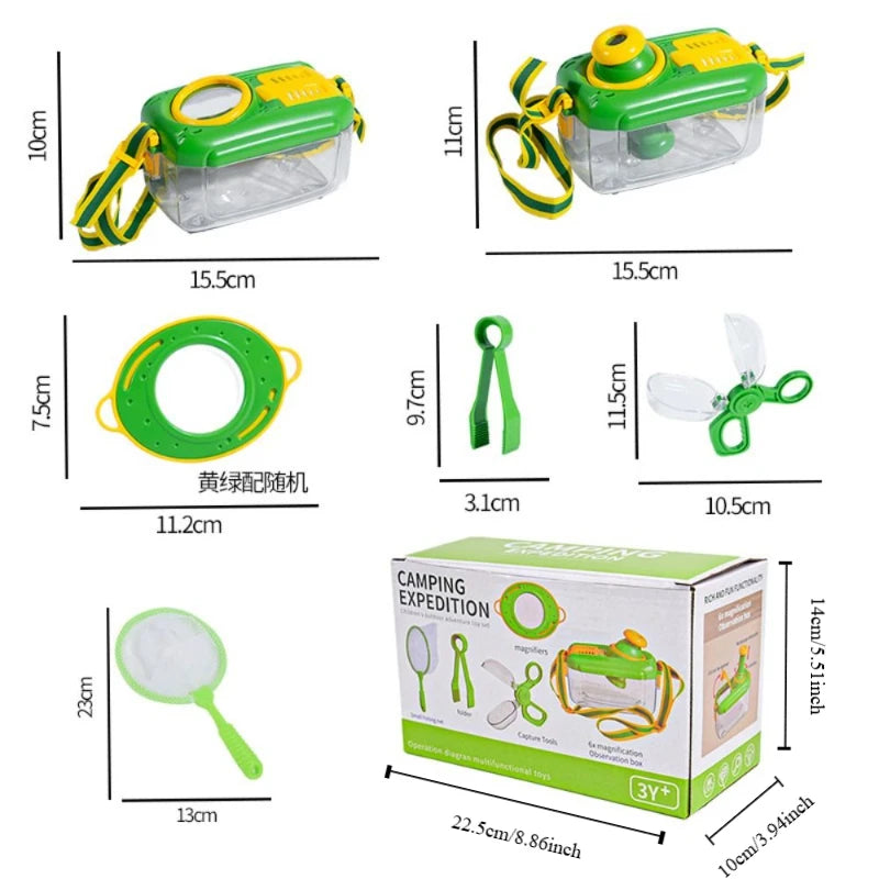 Kit d’Exploration Nature pour Enfants – Loupe, Boîte d’Observation et Accessoires Scientifiques