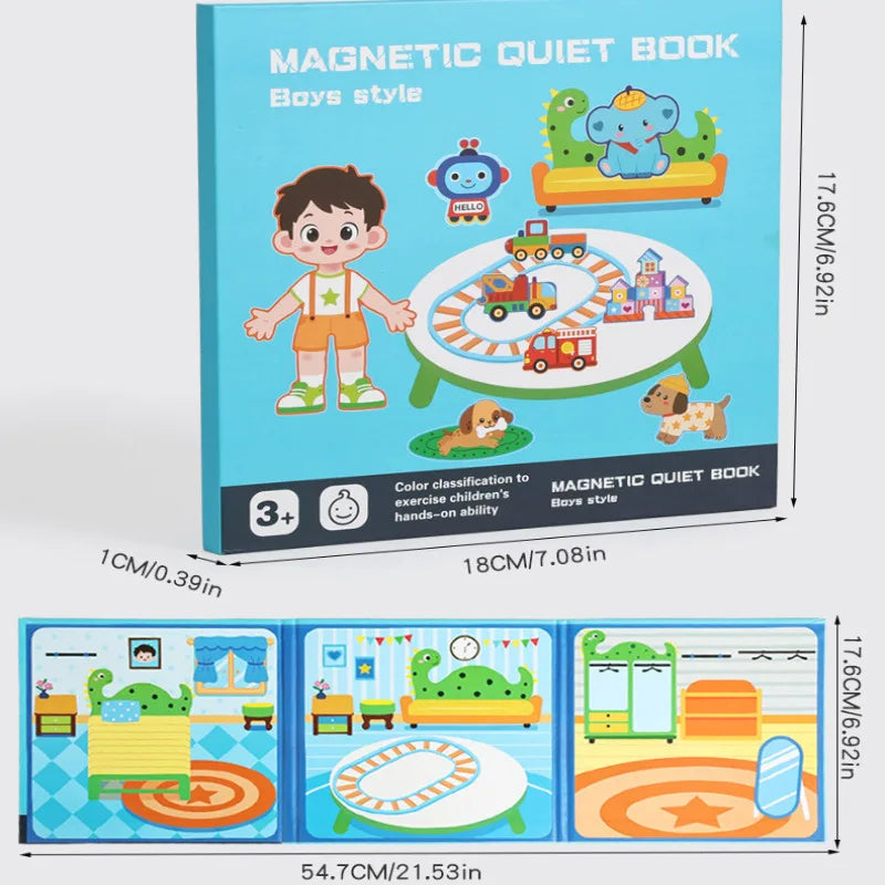 Livre Magnétique Éducatif – Quiet Book Montessori
