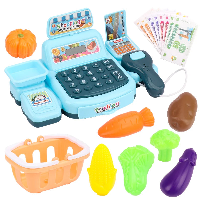 Caisse Enregistreuse Électronique pour Enfants – Jeu de Supermarché Interactif avec Sons et Lumières KIDZO