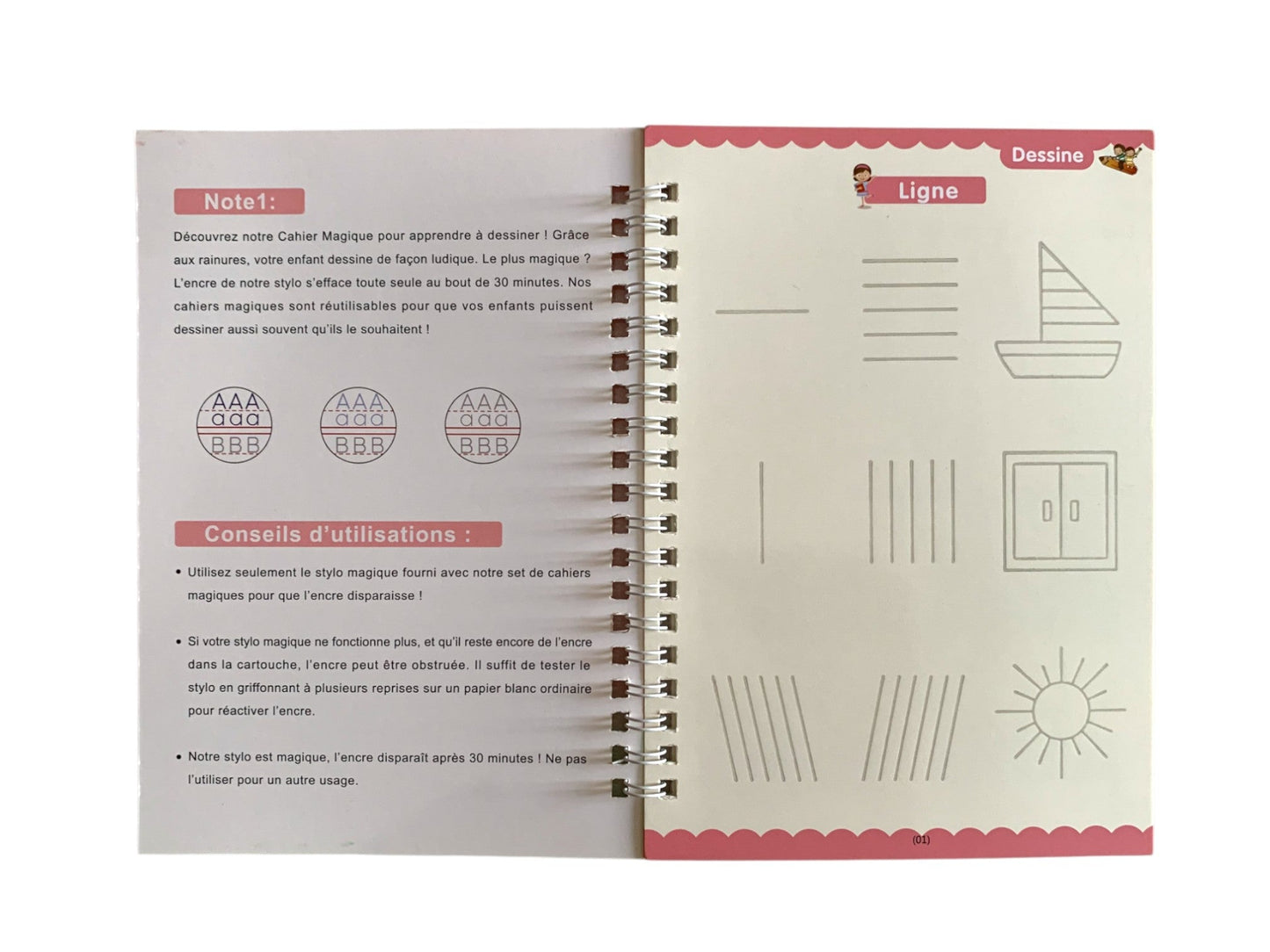 Alphaboum - Packs de cahiers  d'exercices apprentissage préscolaire langue française