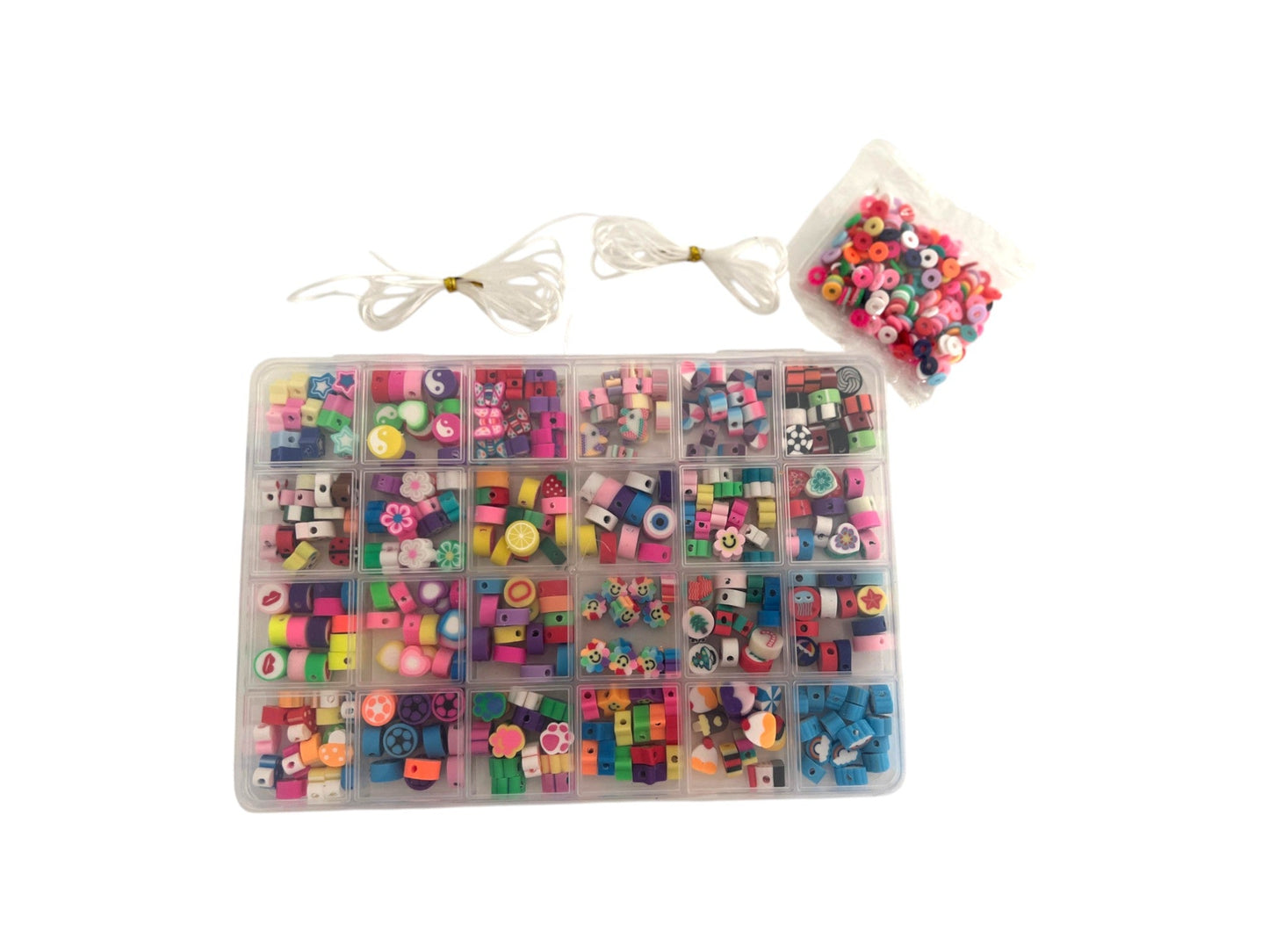 Ensemble de perles en argile polymère