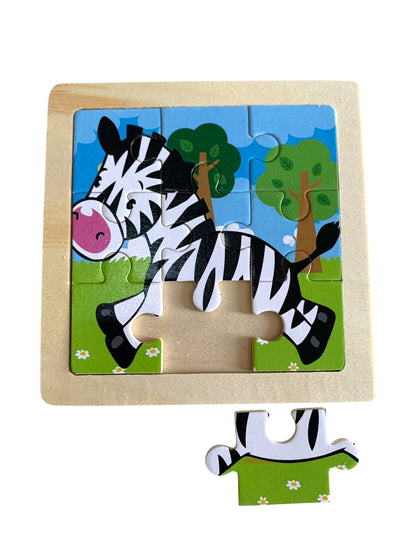 Puzzle en bois motifs rigolos