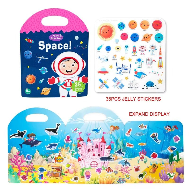 Montessori-Inspired Sticker Book for Young Learners