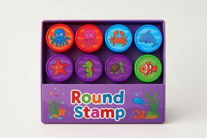 StampyFun Kids - Kit Créatif de Tampons Auto-Encreurs