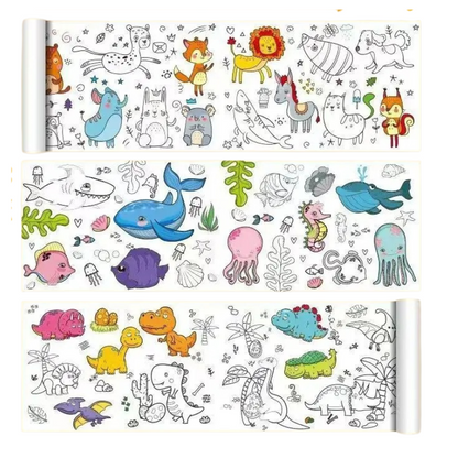 Rouleau de papier de coloriage pour enfants