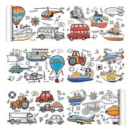 Rouleau de papier de coloriage pour enfants