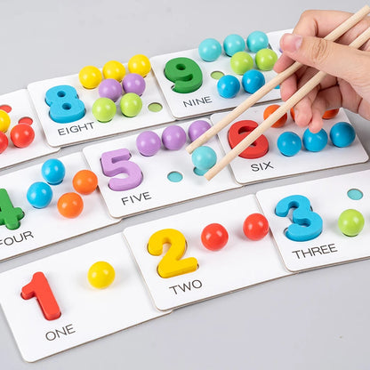 Jeu Montessori de Numération – Perles de Comptage et Opérations