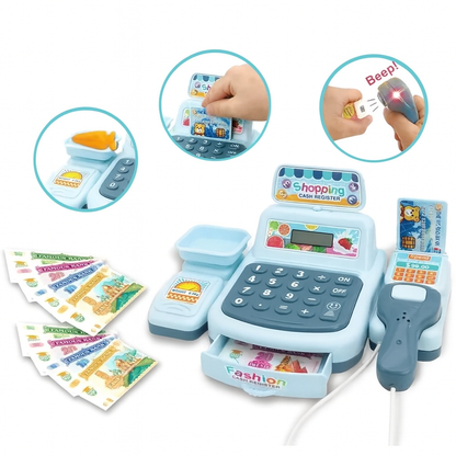 Caisse Enregistreuse Électronique pour Enfants – Jeu de Supermarché Interactif avec Sons et Lumières