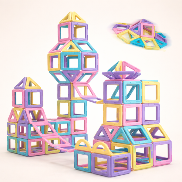 Set de blocs de construction magnétiques éducatif STEM