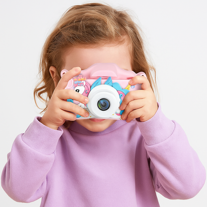 Caméra vidéo numérique pour enfants avec étuis en silicone