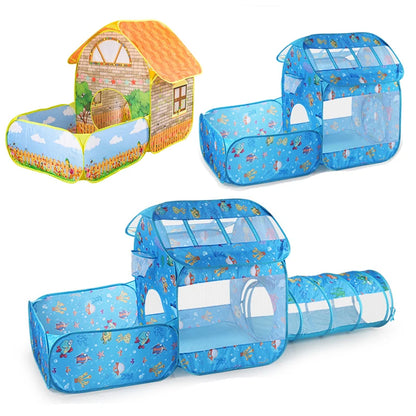 Tente de Jeu Pop-Up avec Tunnel et Piscine à Balles KIDZO