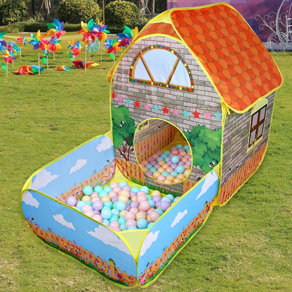Tente de Jeu Pop-Up avec Tunnel et Piscine à Balles