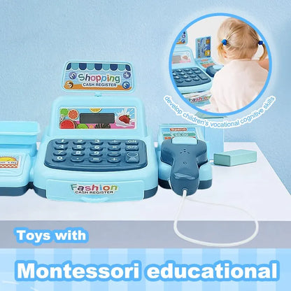 Caisse Enregistreuse Électronique pour Enfants – Jeu de Supermarché Interactif avec Sons et Lumières KIDZO