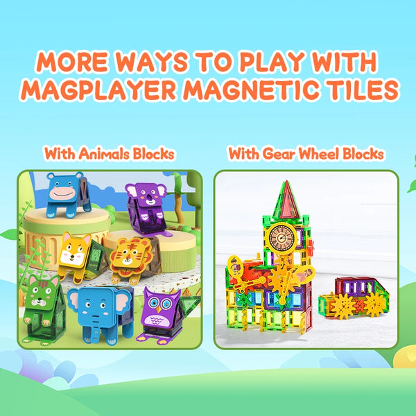 MagnetiTiles™ — Blocs Magnétiques 3D Engineering pour Enfants KIDZO