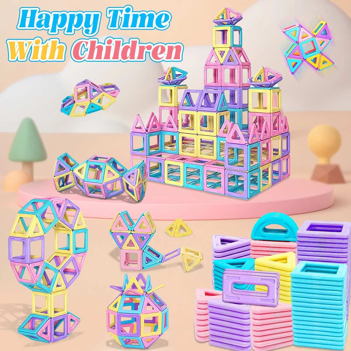 Set de blocs de construction magnétiques éducatif STEM KIDZO