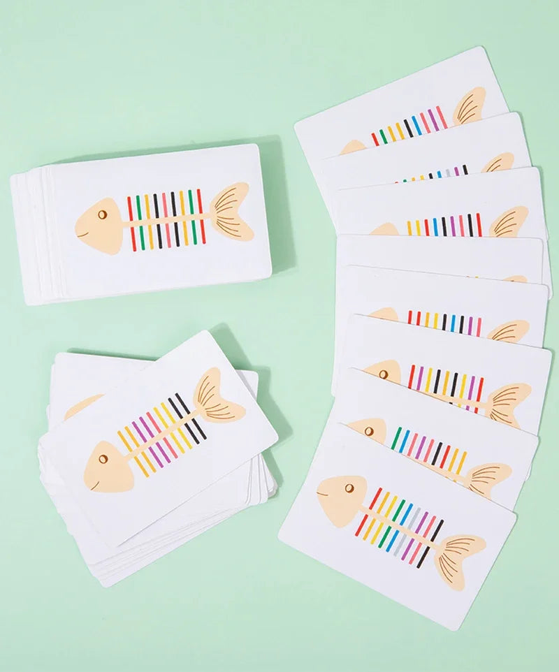 Jeu Éducatif Montessori “Poisson à Colorier” – Tri des Couleurs et Motricité Fine