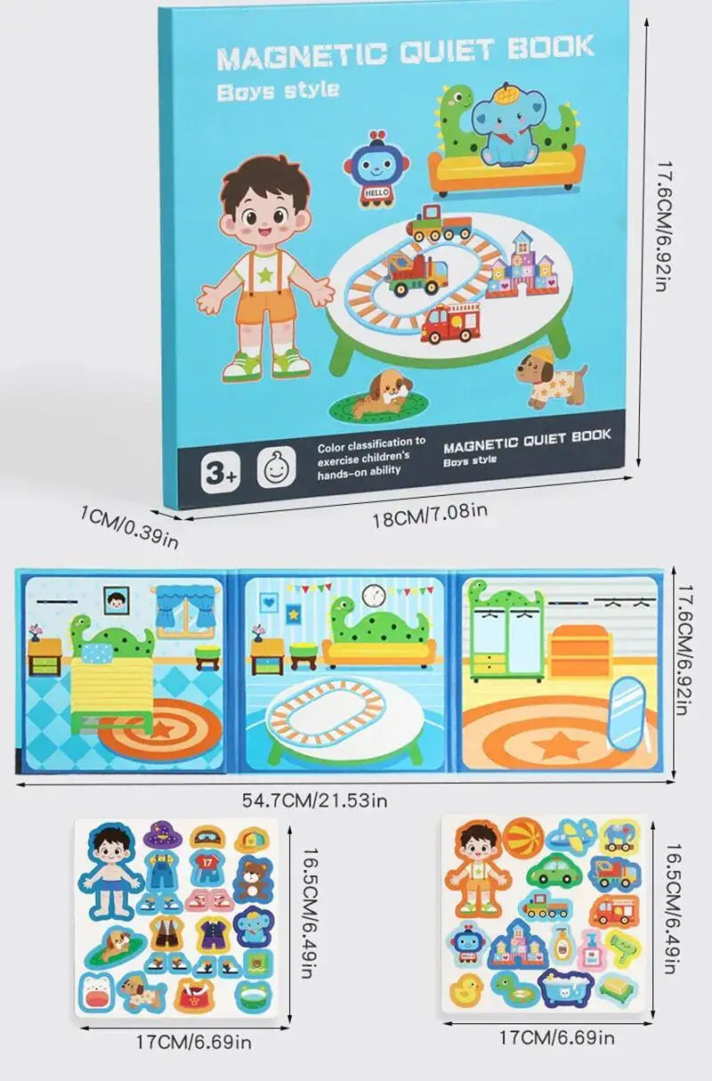 Livre Magnétique Éducatif – Quiet Book Montessori