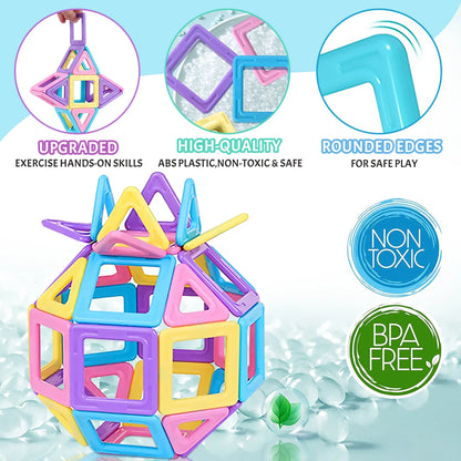 Set de blocs de construction magnétiques éducatif STEM