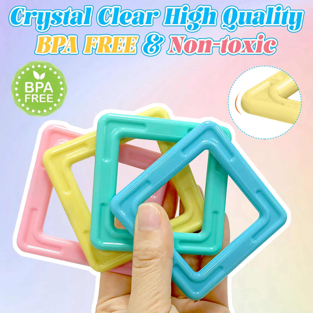 Set de blocs de construction magnétiques éducatif STEM