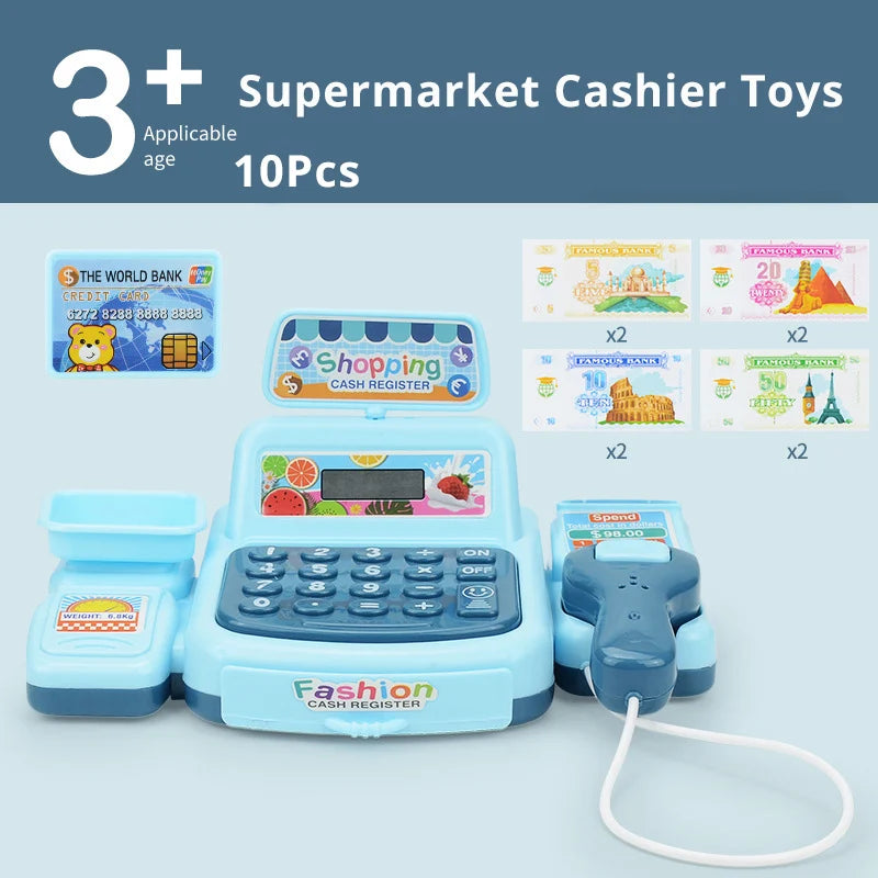 Caisse Enregistreuse Électronique pour Enfants – Jeu de Supermarché Interactif avec Sons et Lumières KIDZO
