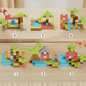 Magnetic Blocks Cubes – Jouet de construction sensoriel & éducatif