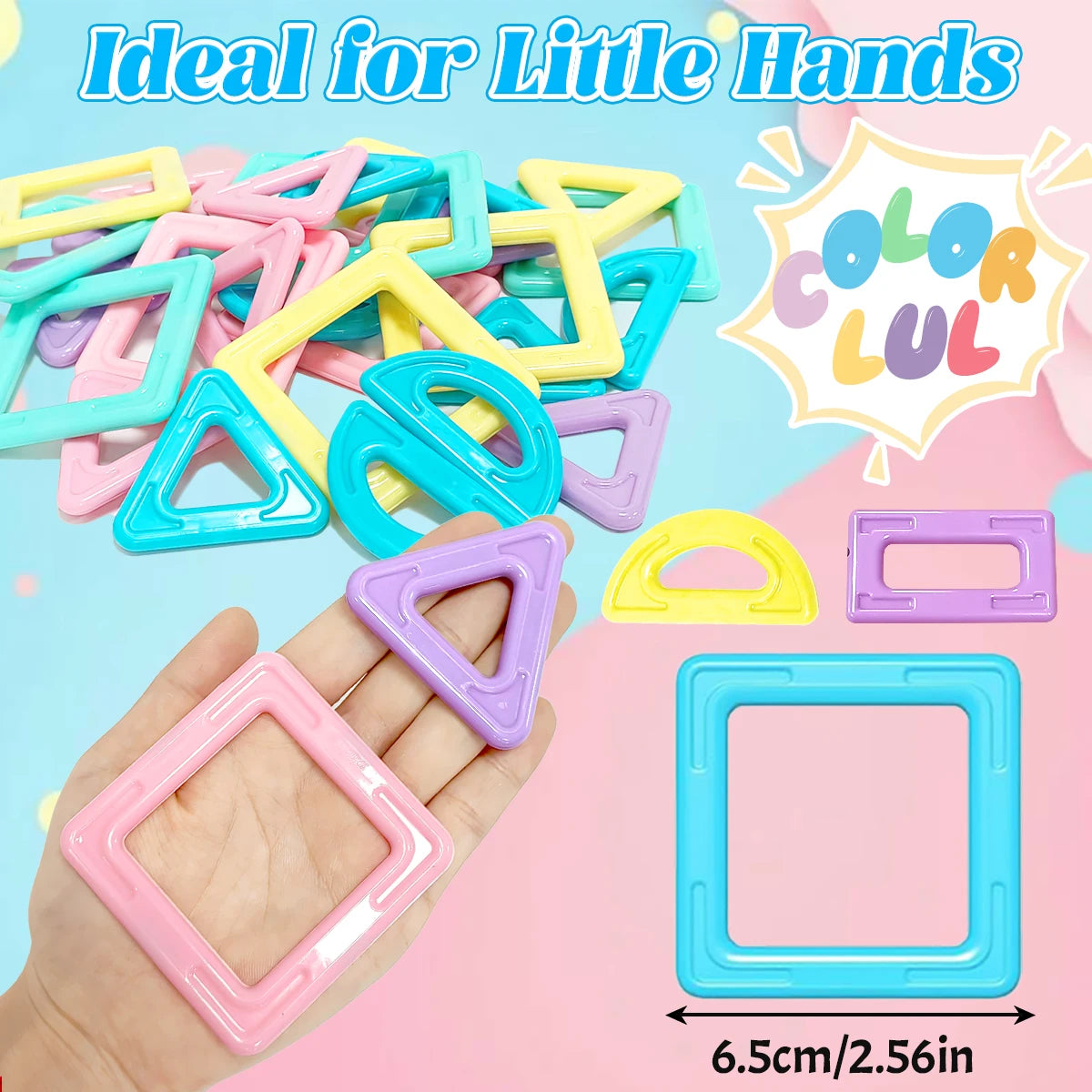 Set de blocs de construction magnétiques éducatif STEM