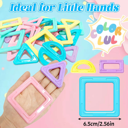 Set de blocs de construction magnétiques éducatif STEM