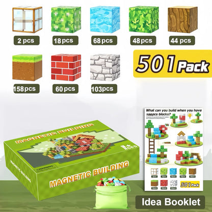 Magnetic Blocks Cubes – Jouet de construction sensoriel & éducatif