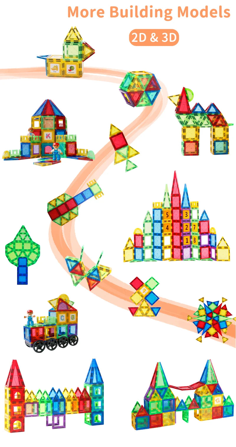 MagnetiTiles™ — Blocs Magnétiques 3D Engineering pour Enfants