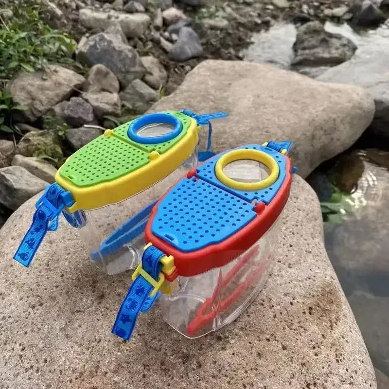 Bug Viewer Outdoor Insect Box Magnifier Observer Kit Insect Catcher Cage Kids Science Nature Exploration Tools Educational Toy