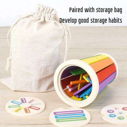 Jeu Éducatif Montessori en Bois – Tri des Formes et Couleurs KIDZO