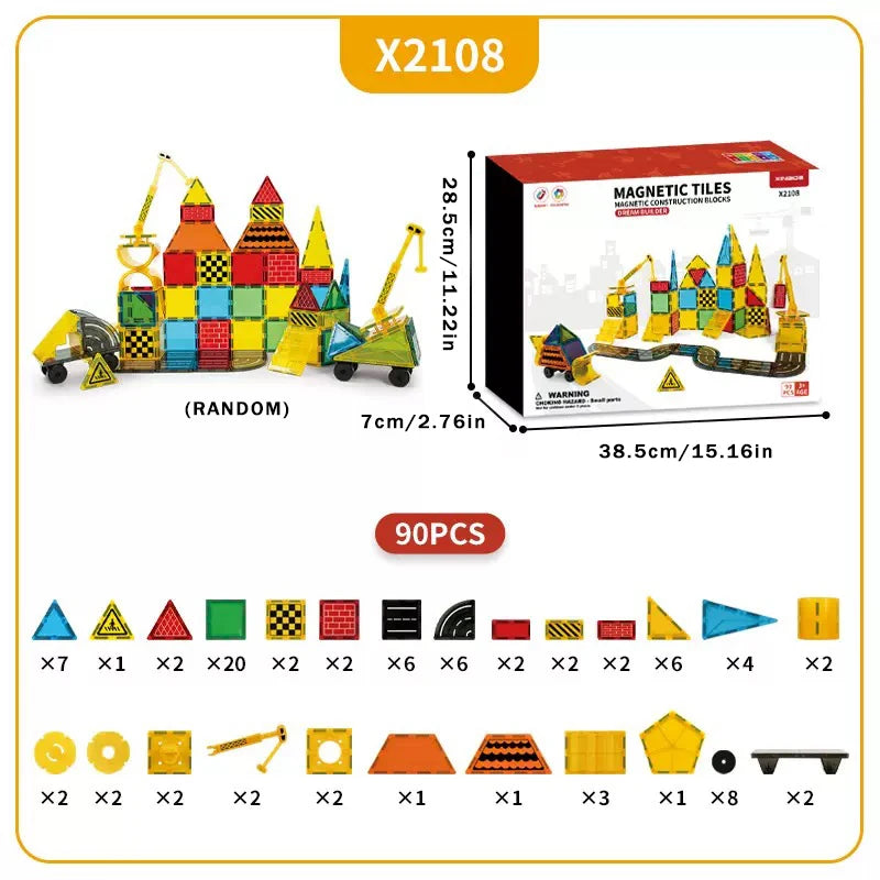 MagnetiTiles™ — Blocs Magnétiques 3D Engineering pour Enfants