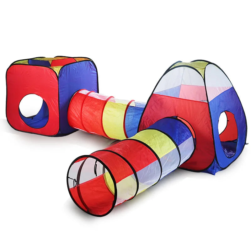 Tente de Jeu Pop-Up avec Tunnel et Piscine à Balles