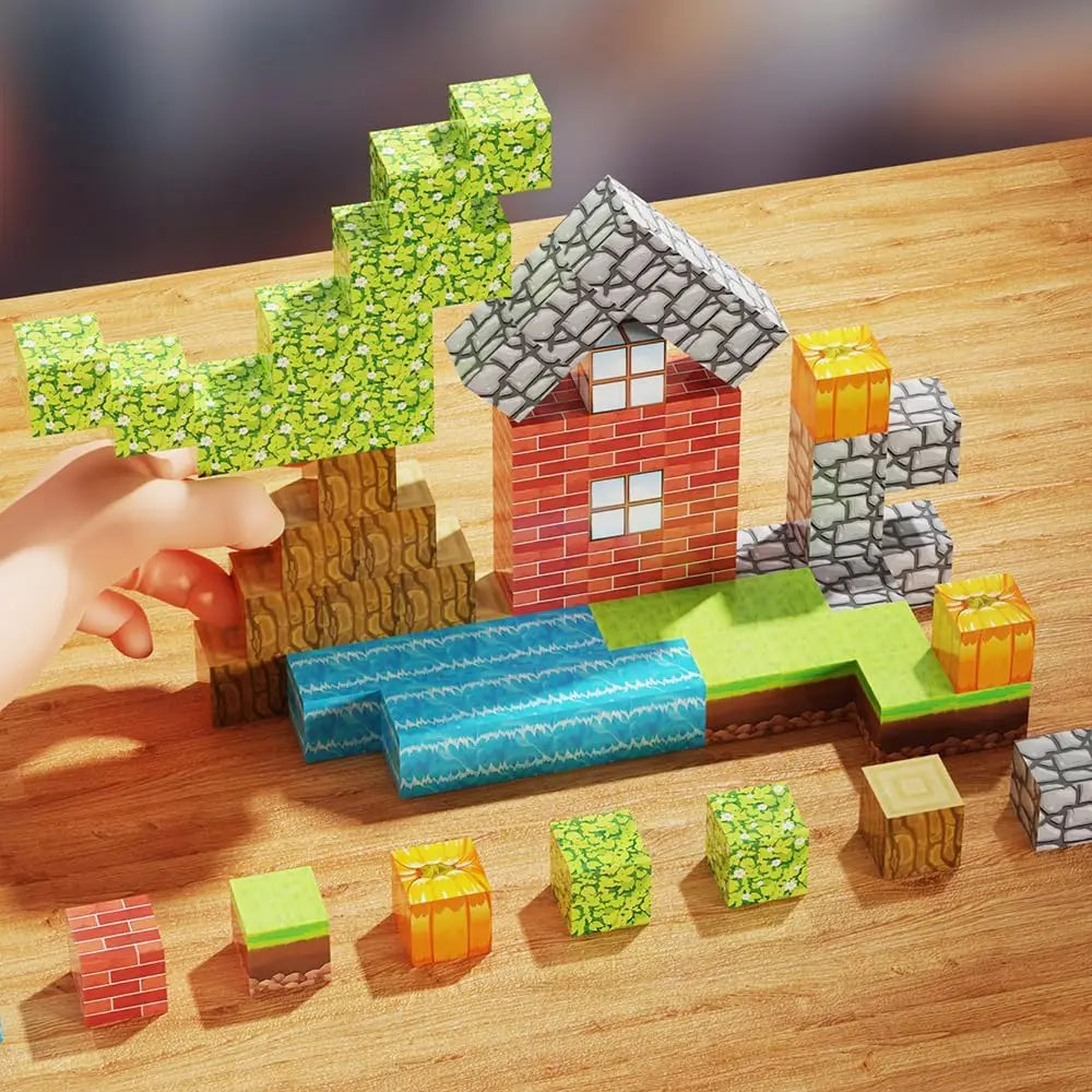 Magnetic Blocks Cubes – Jouet de construction sensoriel & éducatif