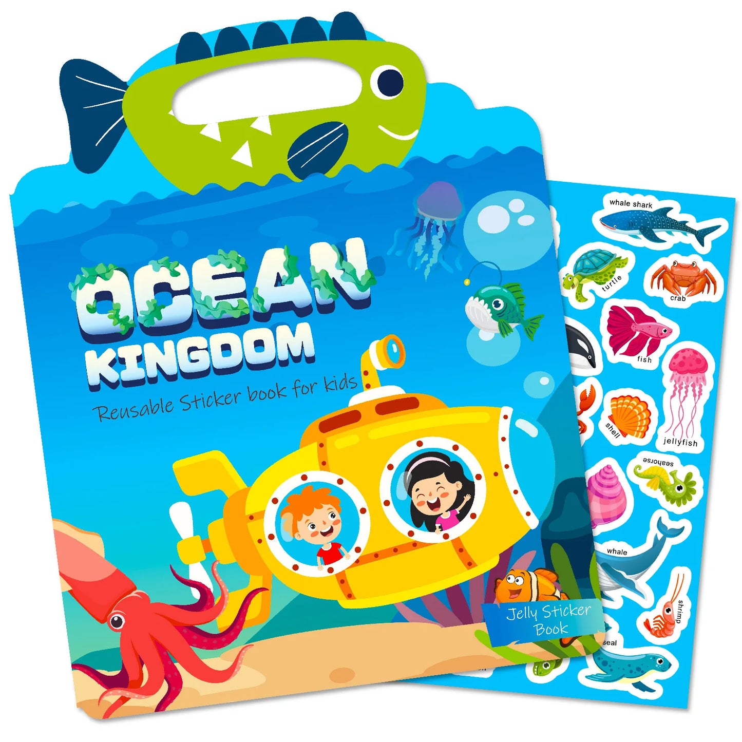 Hot New Children Scene Stickers DIY Hand-on Puzzle Sticker Books Reusable Cartoon Animal Learning Cognition Toys for Kids Gift KIDZO