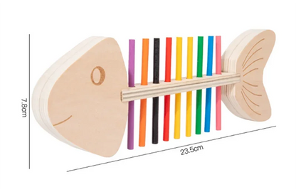 Jeu Éducatif Montessori “Poisson à Colorier” – Tri des Couleurs et Motricité Fine