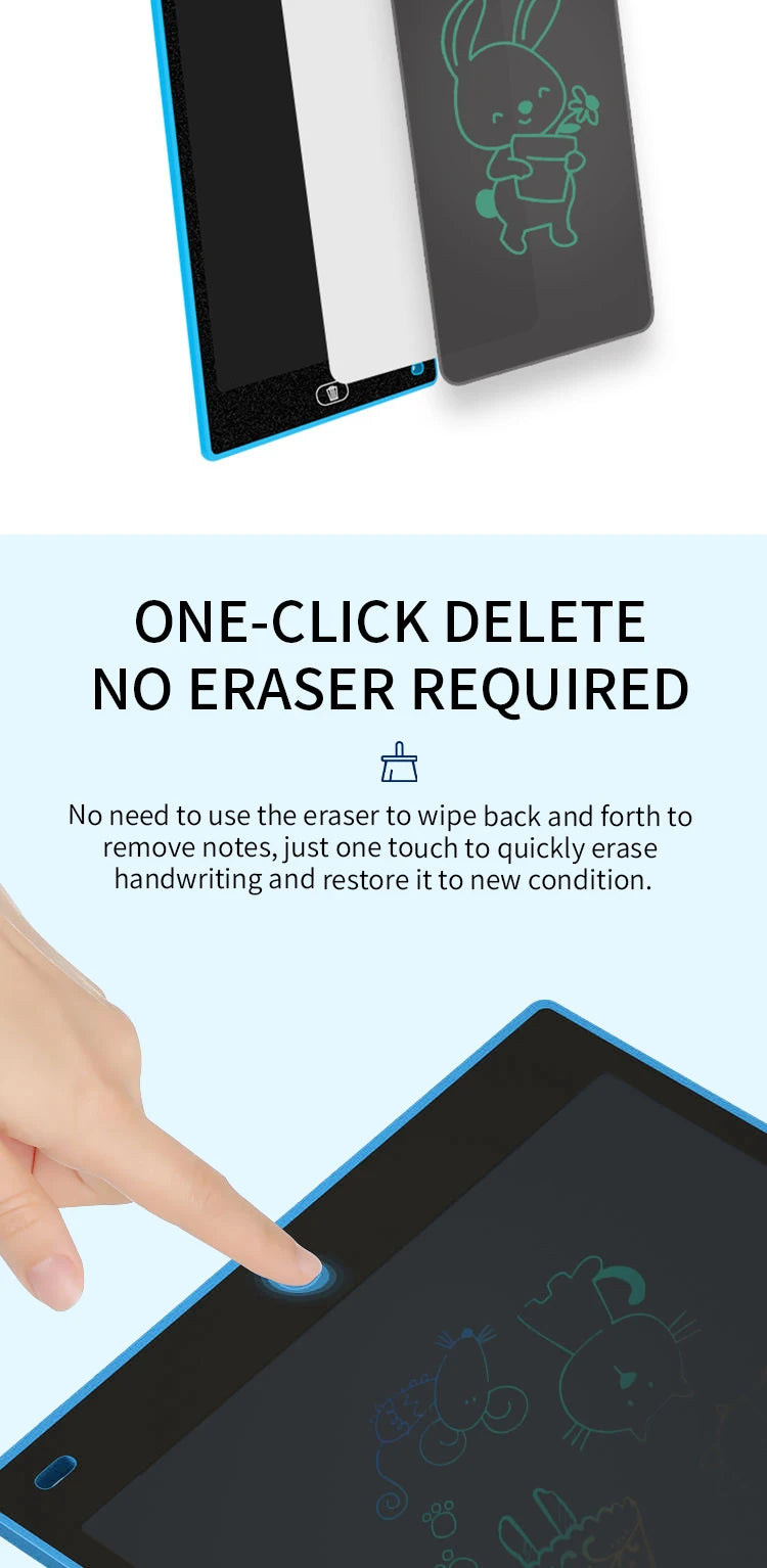 Tablette de Dessin LCD Rétroéclairée – Écriture Magique Sans Papier