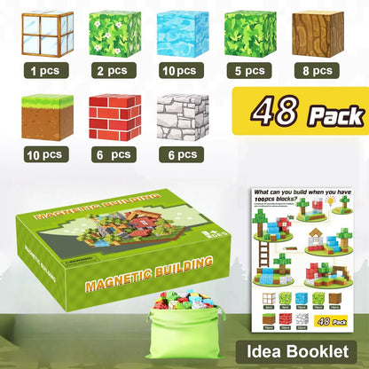 Magnetic Blocks Cubes – Jouet de construction sensoriel & éducatif