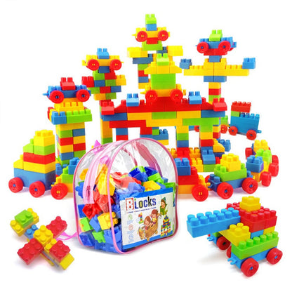 Jeu de Blocs de Construction Géants pour Enfants – 130 pièces colorées avec sac de rangement